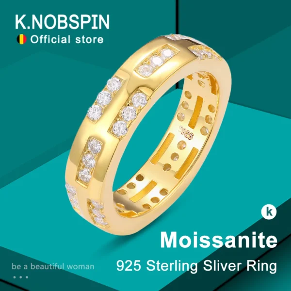 Party Ring - Sparkling Moissanite & 925 Silver Jewelry