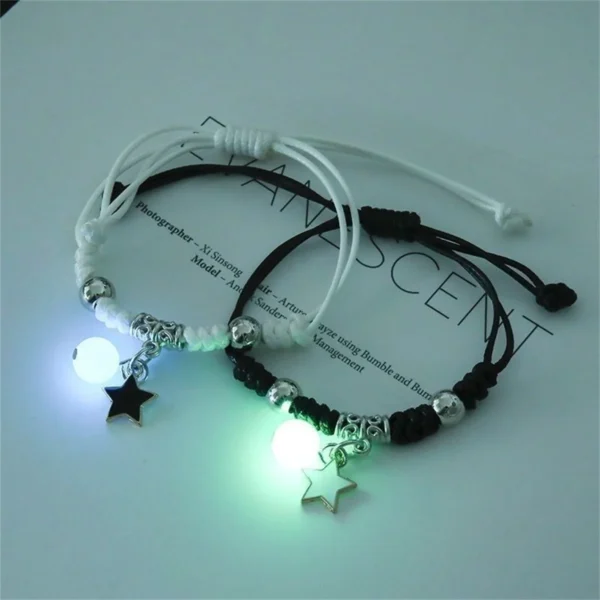 Couple & Friend Bracelet - Luminous Star & Heart Jewelry