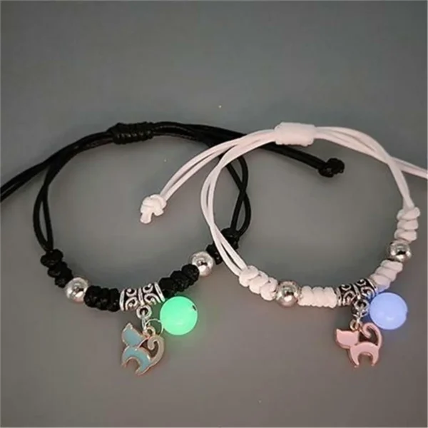 Couple & Friend Bracelet - Luminous Star & Heart Jewelry - Image 3