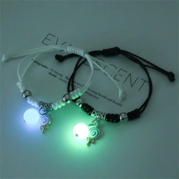 Couple & Friend Bracelet - Luminous Star & Heart Jewelry - Image 2